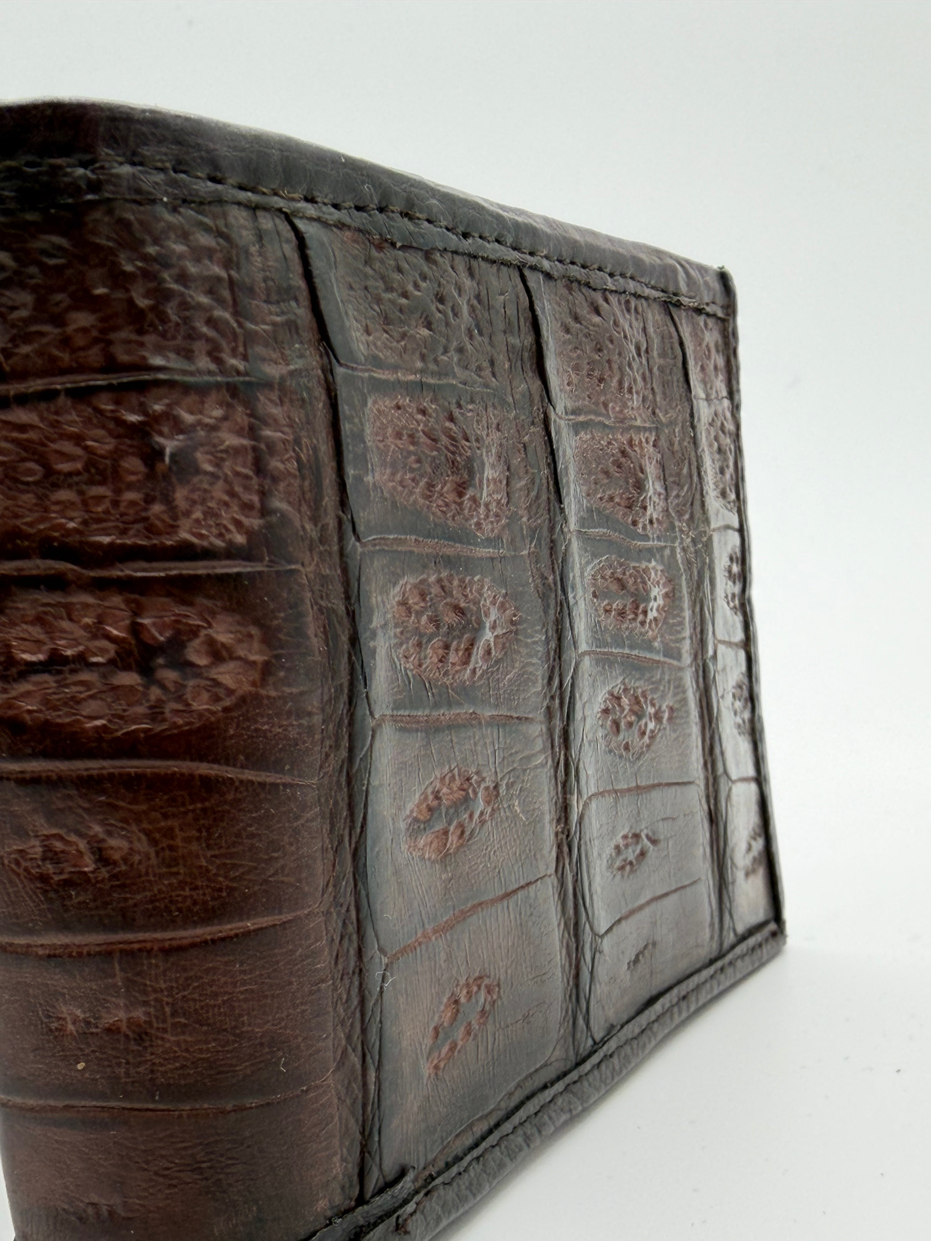 Cartera de piel de cocodrilo