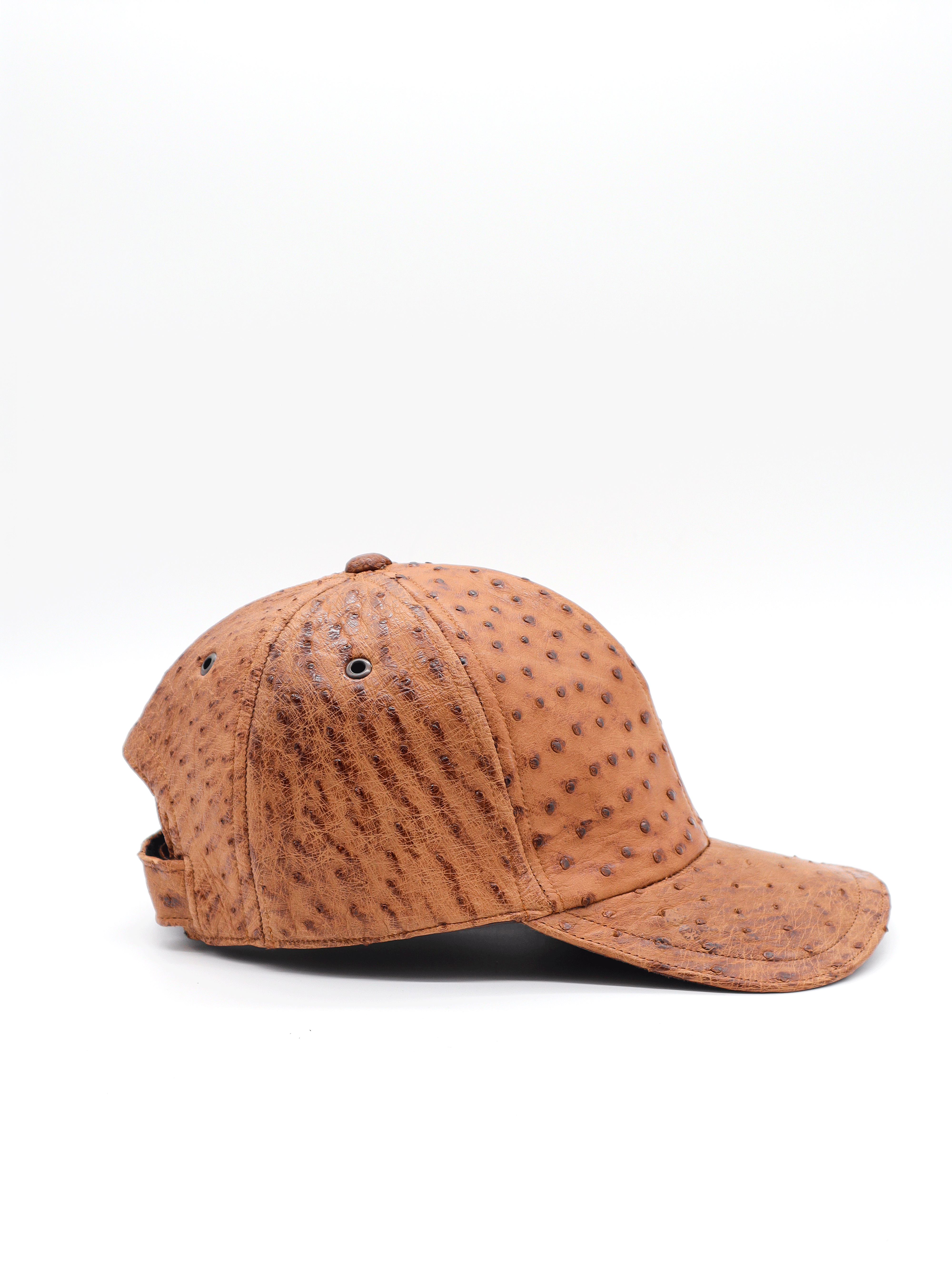 Gorra exótica de avestruz