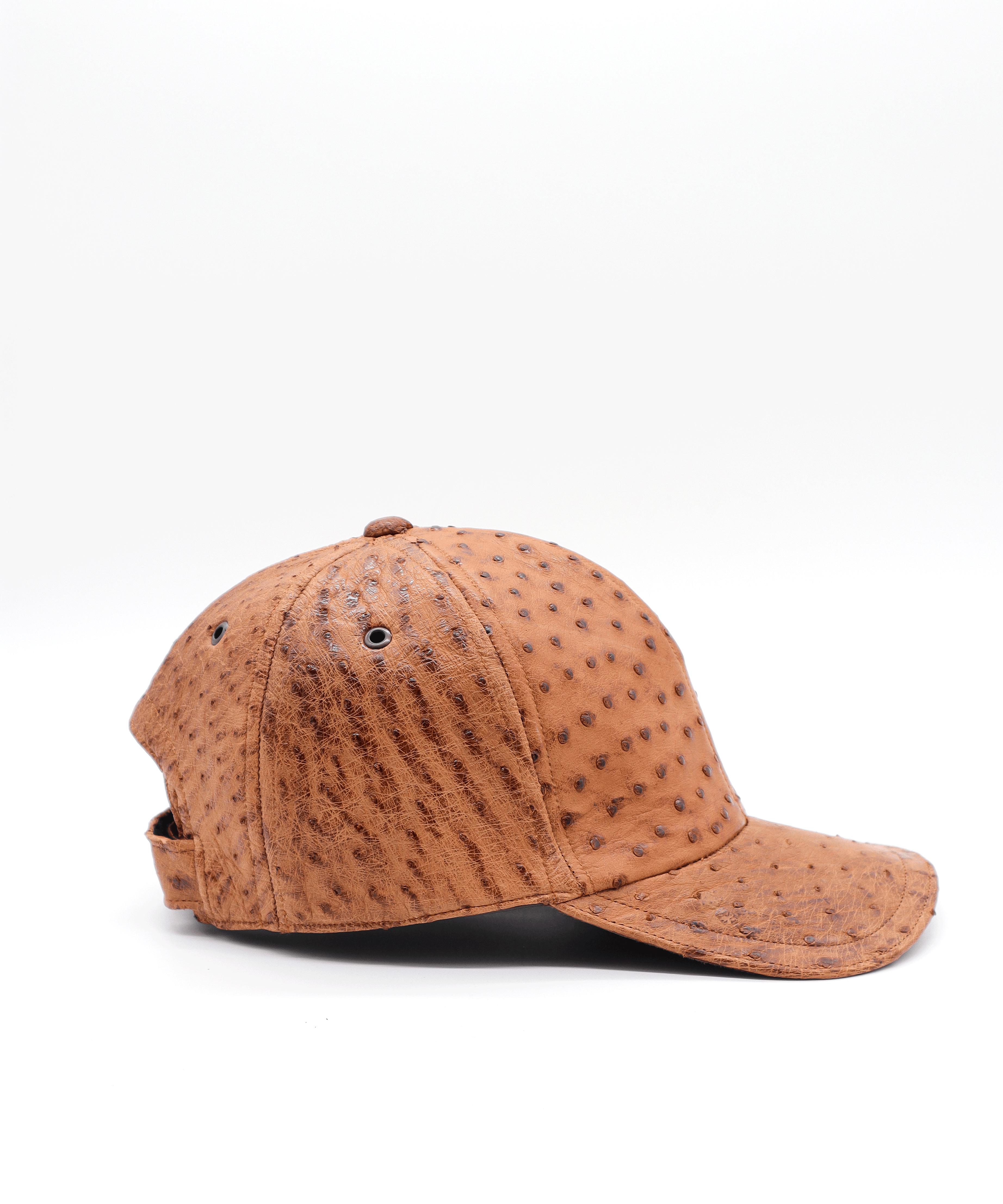Gorra exótica de avestruz