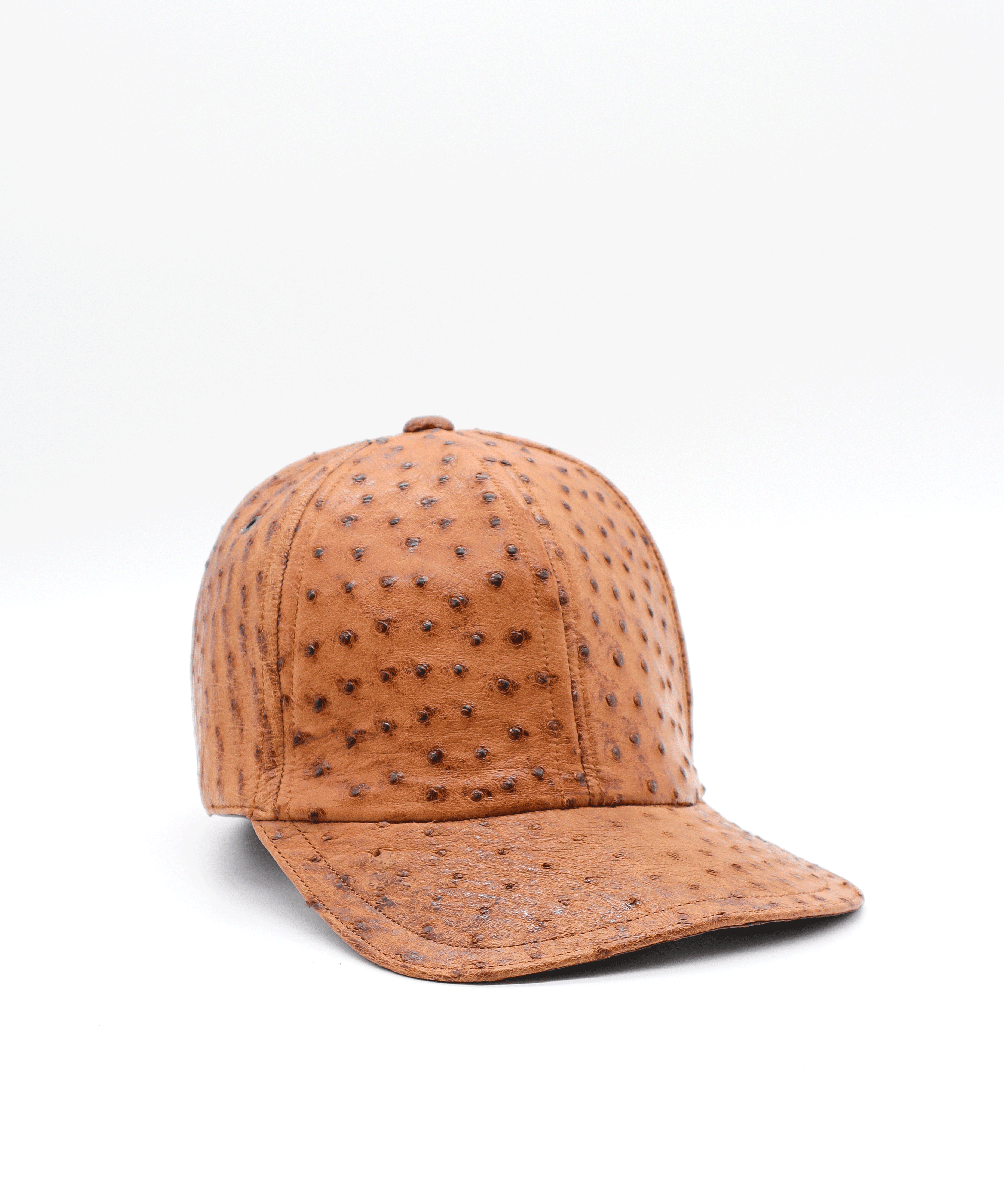 Gorra exótica de avestruz