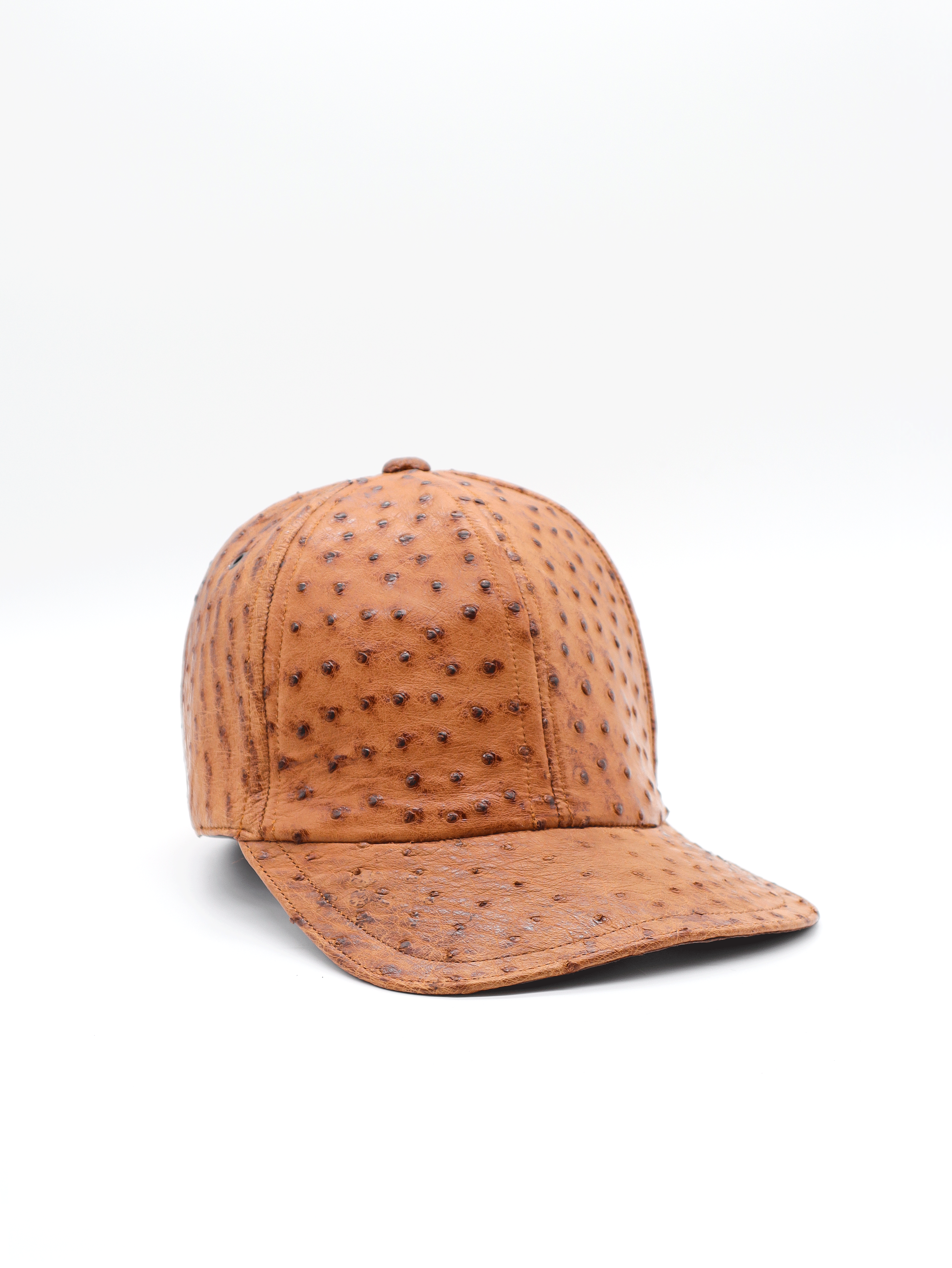 Gorra exótica de avestruz