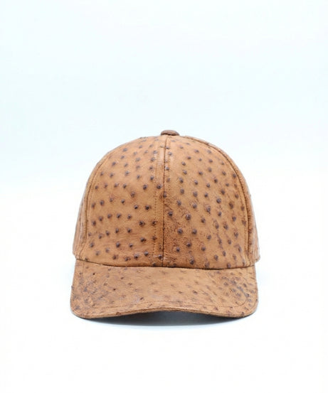 Gorra exótica de avestruz