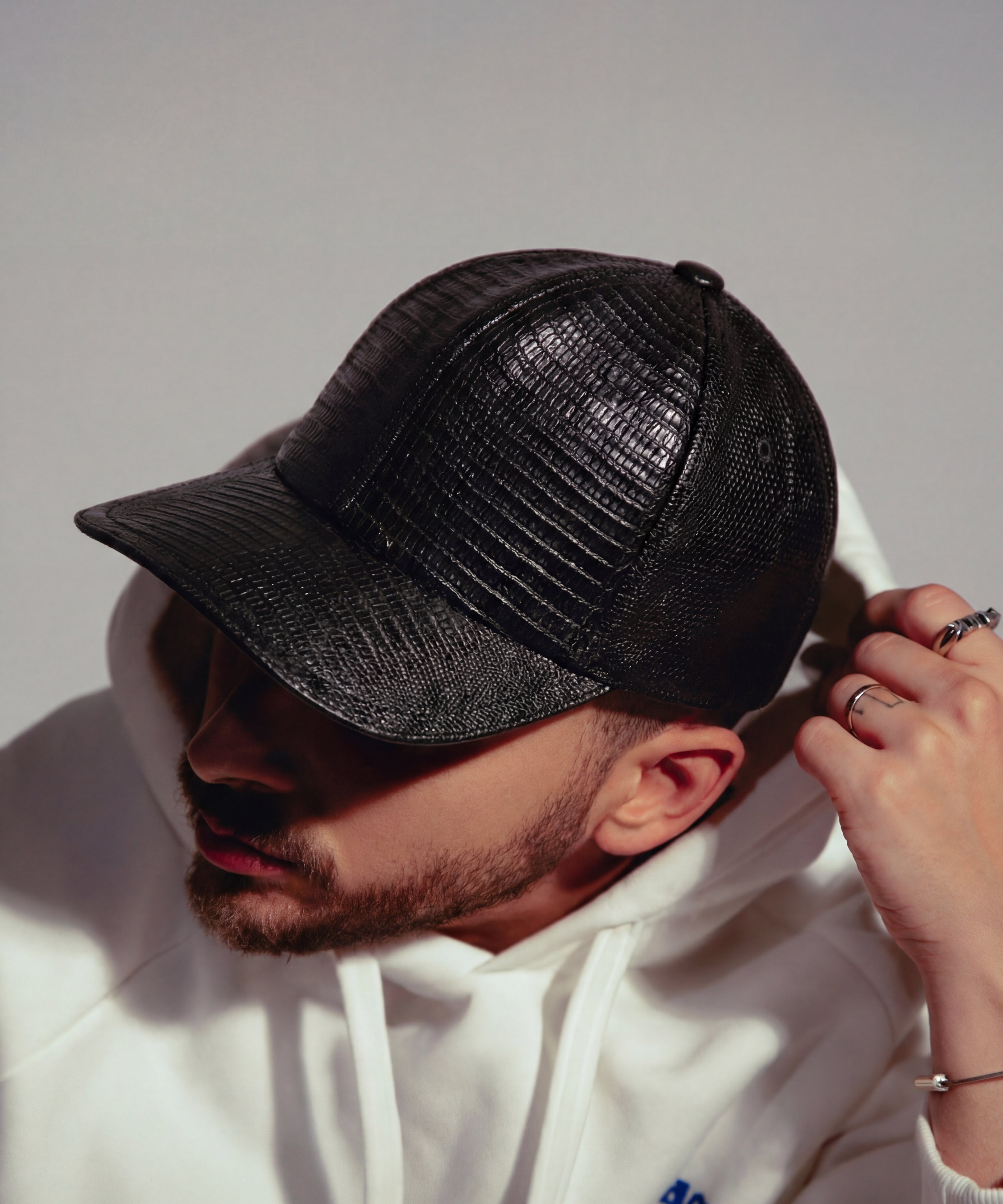 Gorra exótica grabado de armadillo (Lizard)