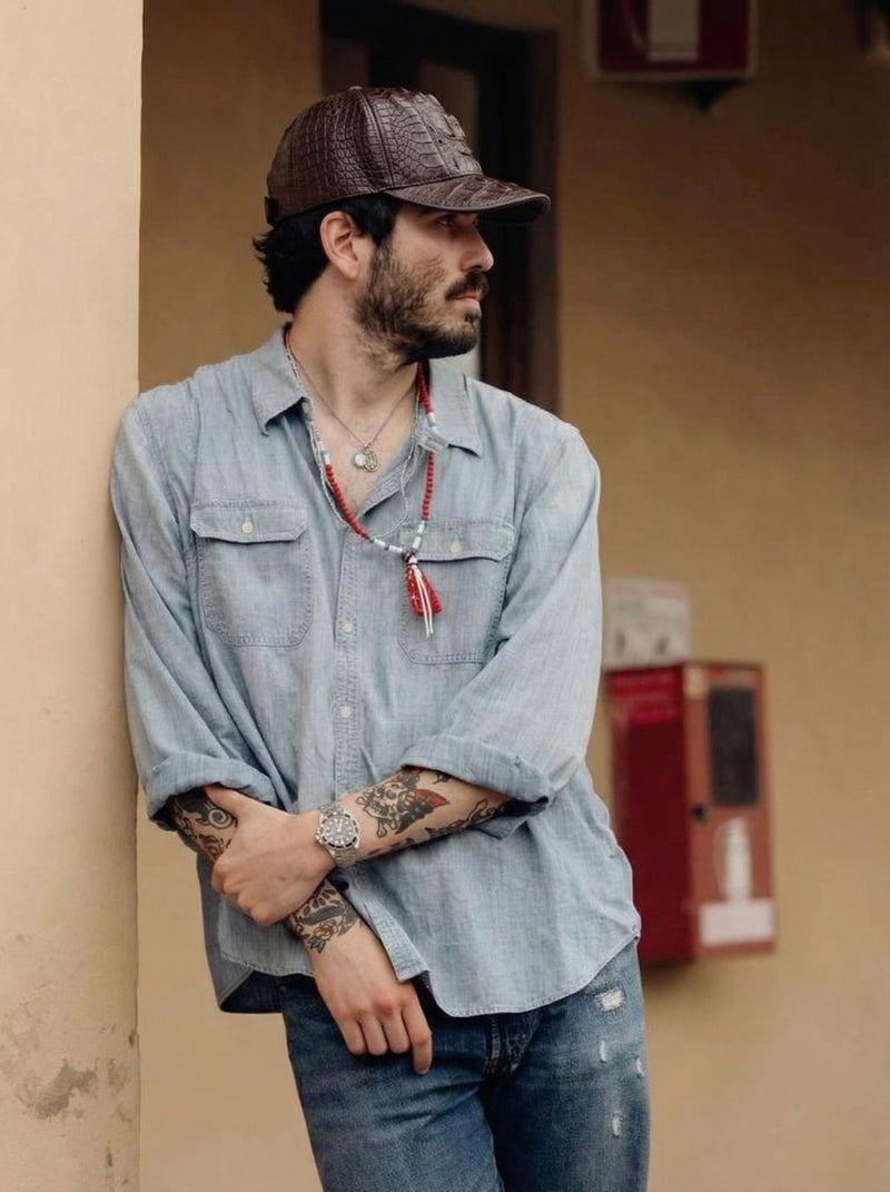 Gorra exótica de Nuca de Cocodrilo