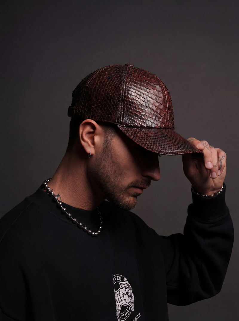 Gorra exótica de python - Vino